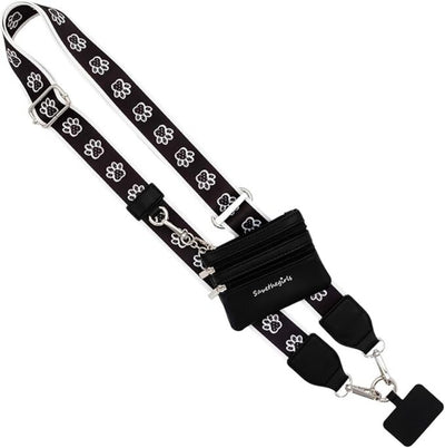 Clip & Go - Black/White Paw Tracks
