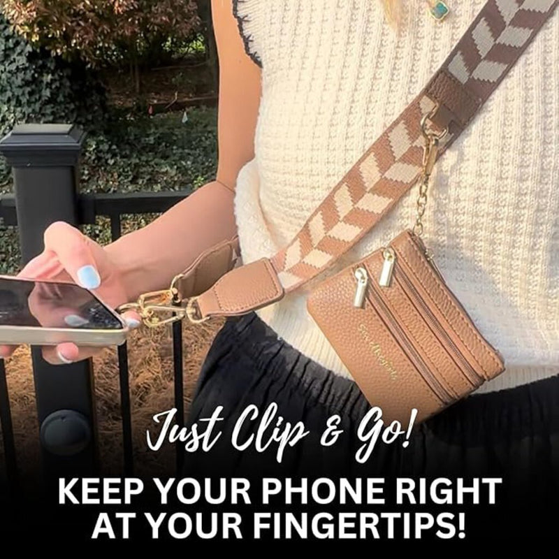Clip & Go - Brown/Cream Chevron