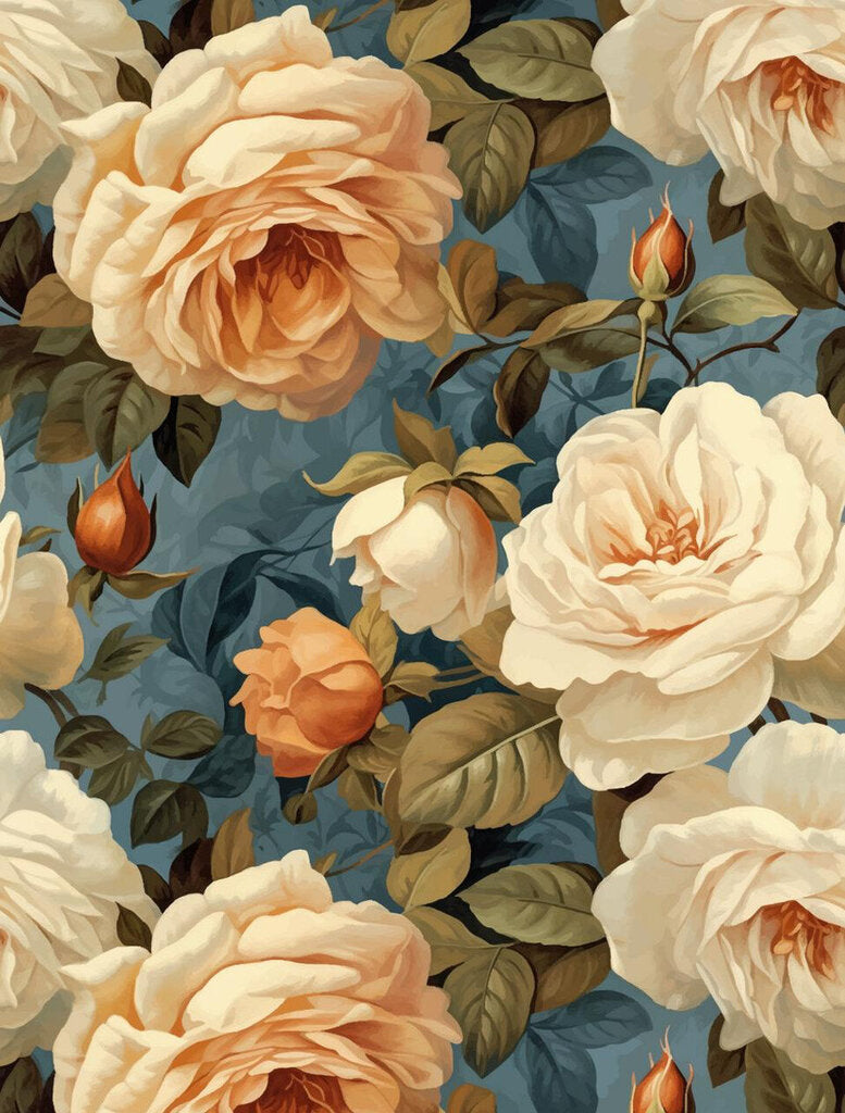Heirloom Rose2 - A2 Rice Decoupage Paper