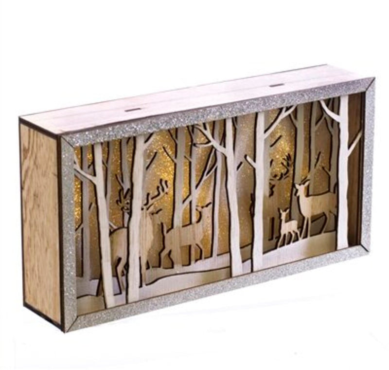 Lighted Deer Scene