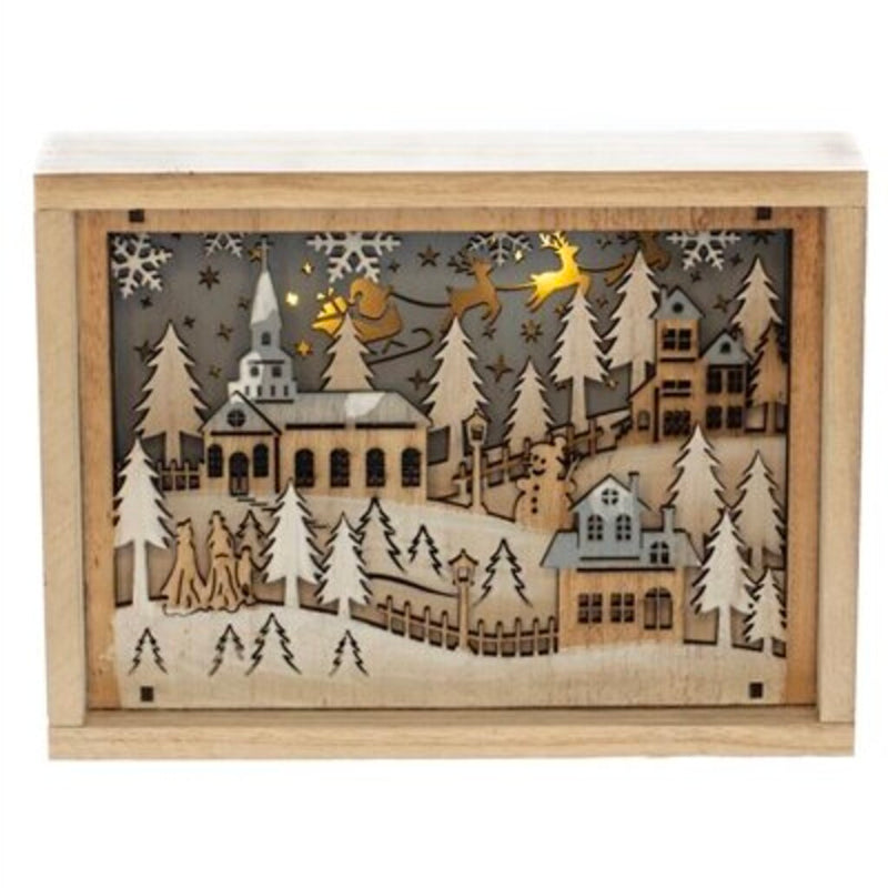 Lighted Wood Scene