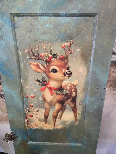 Vintage Reindeer/Snowman Sign November 1st 11am-2pm