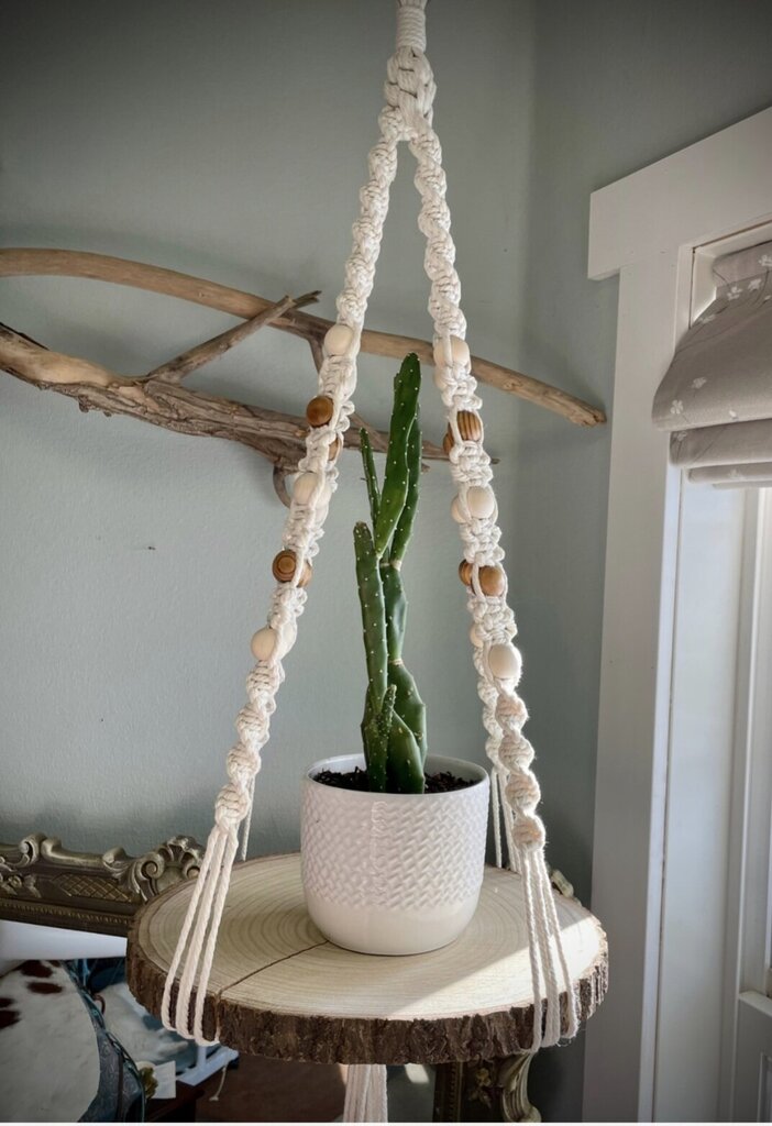 Macrame Wood Slice Plant Hanger January 24th 11am-2pm