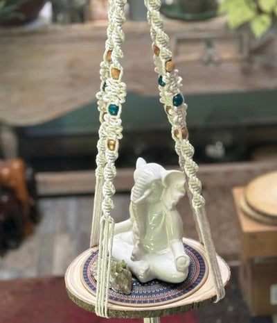 Macrame Wood Slice Plant Hanger January 24th 11am-2pm