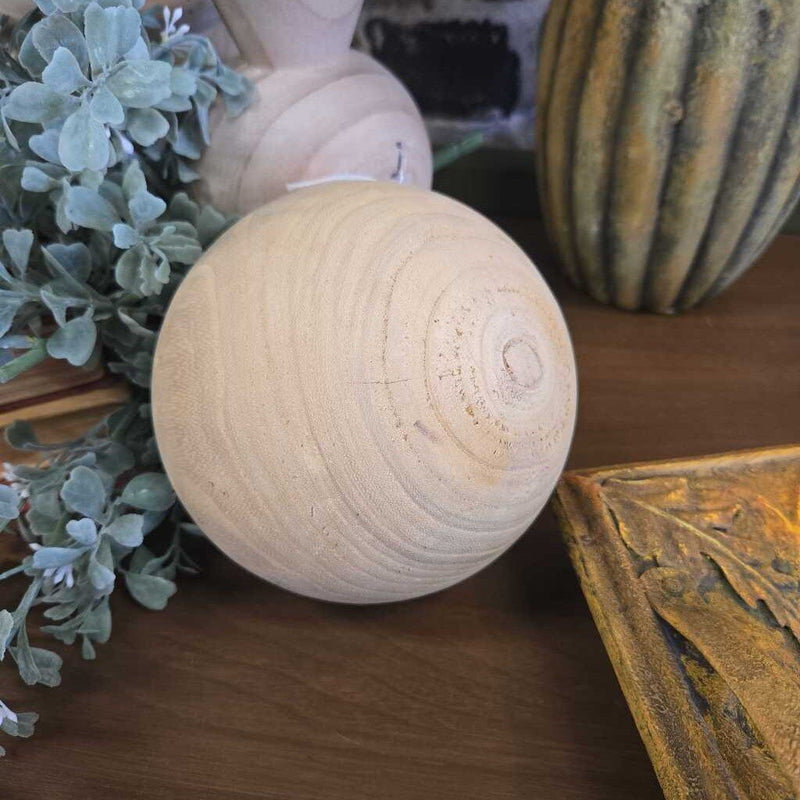 Turned Wood Ball Small