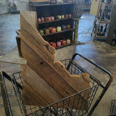 Idaho Cutout Reclaimed Wood Lg