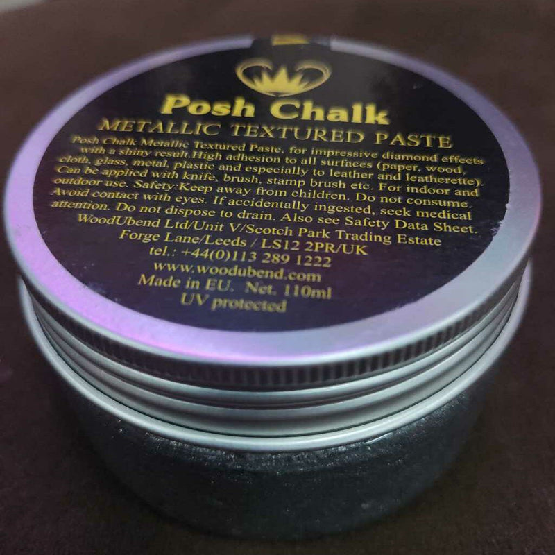 Posh Chalk Texture Paste Black Graphite