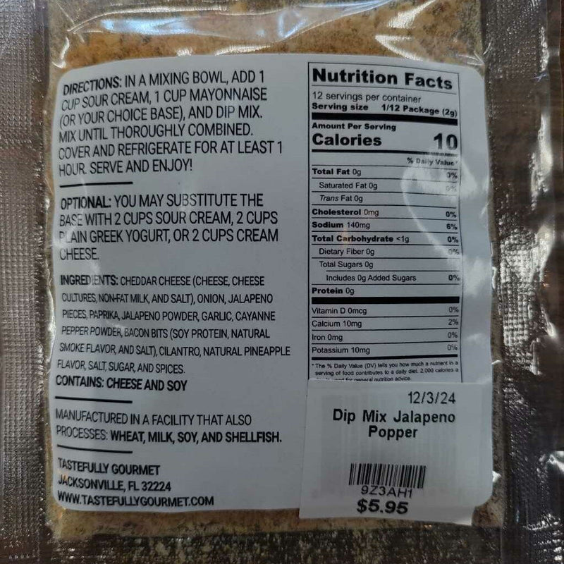 Dip Mix Jalapeno Popper