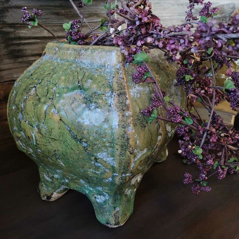 Green Rustic Planter