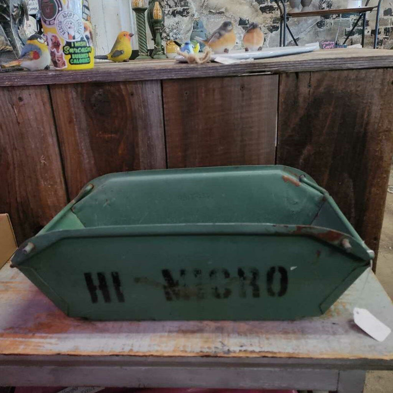 Vintage Hardware Bin Green