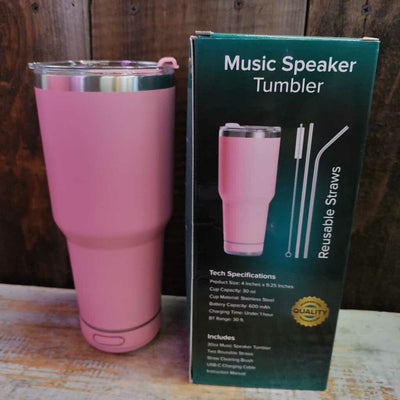 Pink BT Speaker Tumbler