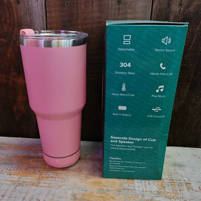 Pink BT Speaker Tumbler