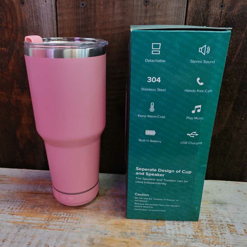 Pink BT Speaker Tumbler