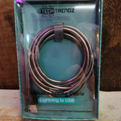 Metallic iPhone Cable - Gun Metal