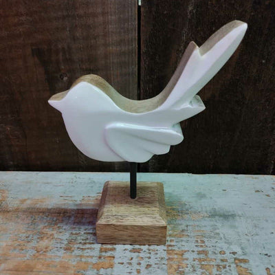 Mango Wood Bird on Base