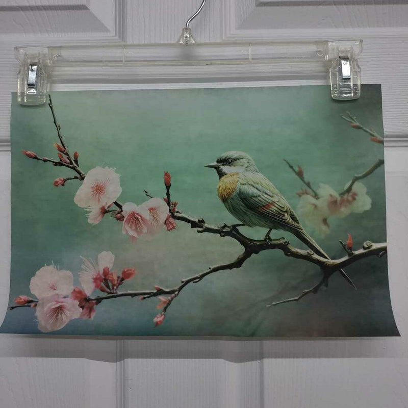 Sparrow in Cherry Tree