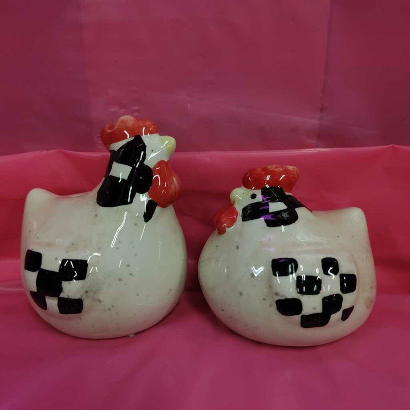 Checkered Chicken S & P Shaker Set