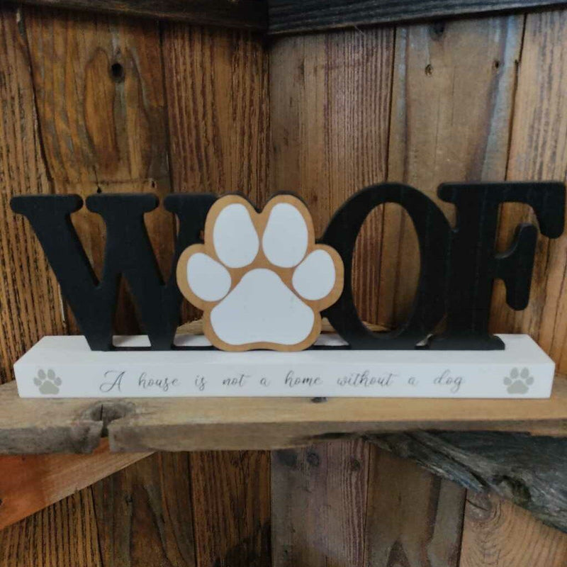 Wood Pet Tabletop Sign