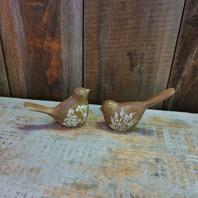 Embossed Birds w/Flowers Natural