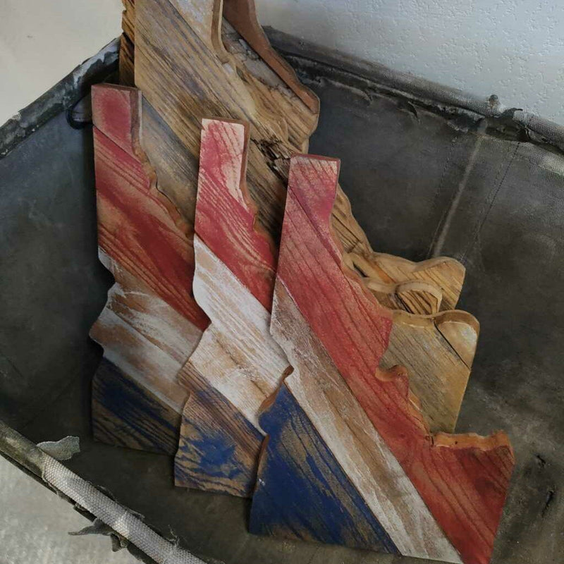 Idaho Cut Out Patriotic