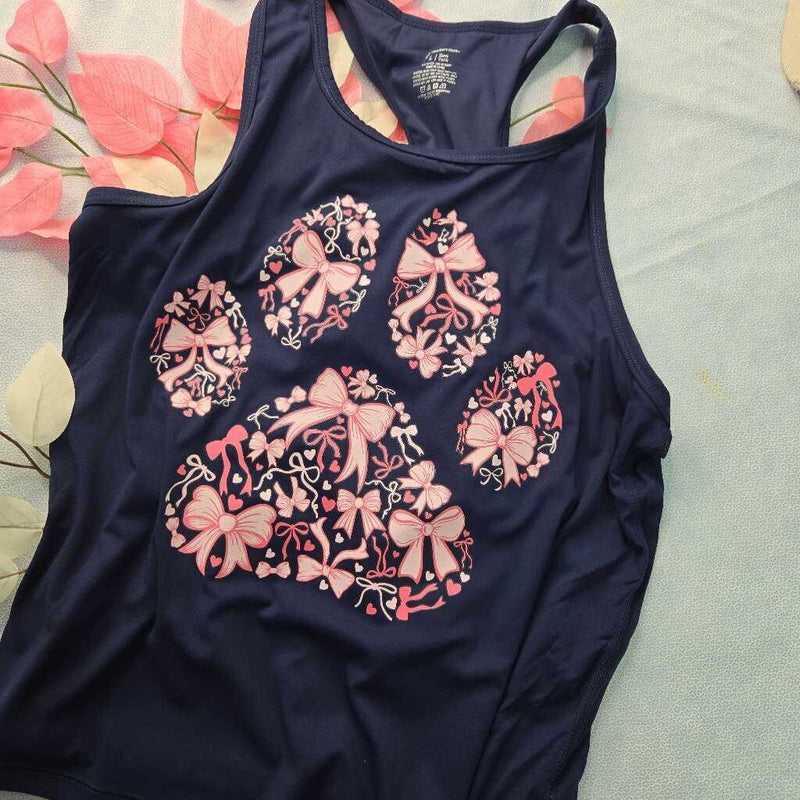 Bows & Hearts Pawprint