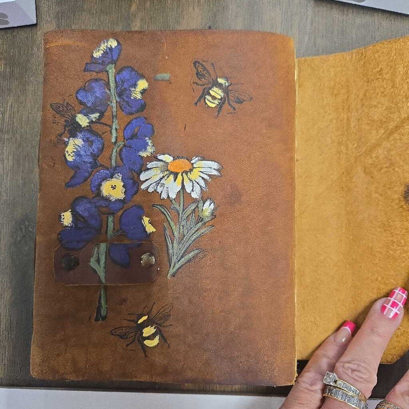Journal Purple Delphinium Bees