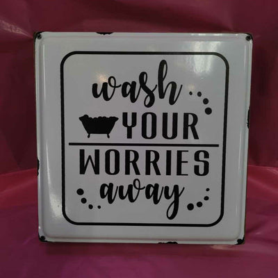 Square Bathroom Sign