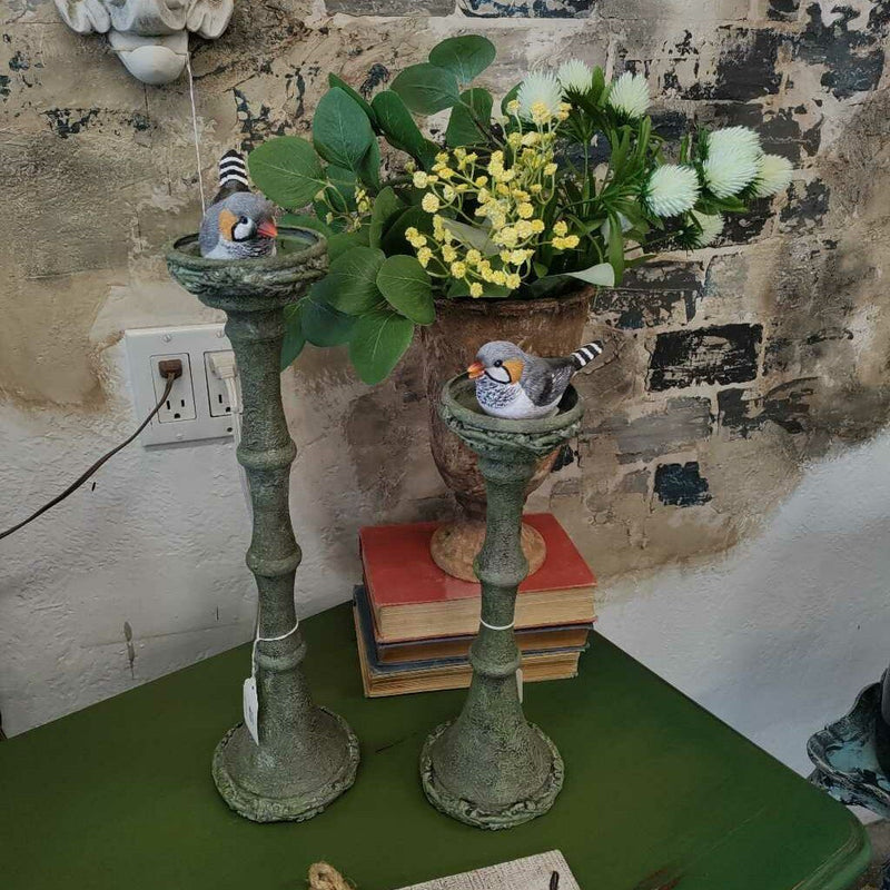 Candlestick -Textured Green
