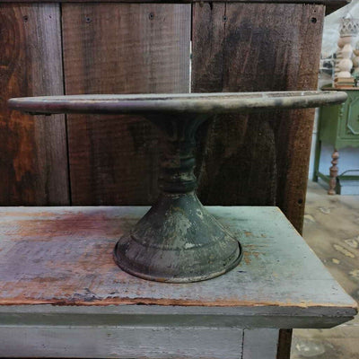 Wood & Metal Pedestal Stand