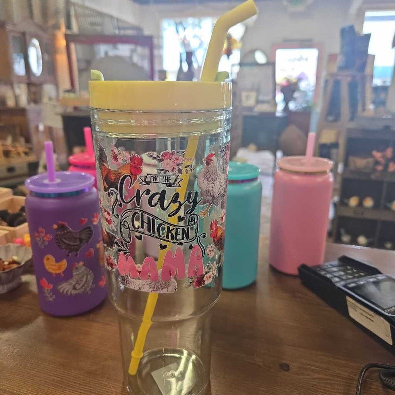 Cup Crazy Chicken Mama Yellow