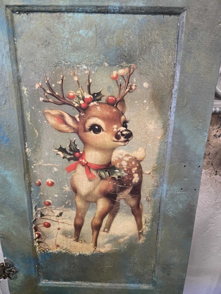 Vintage Reindeer/Snowman Sign November 1st 11am-2pm