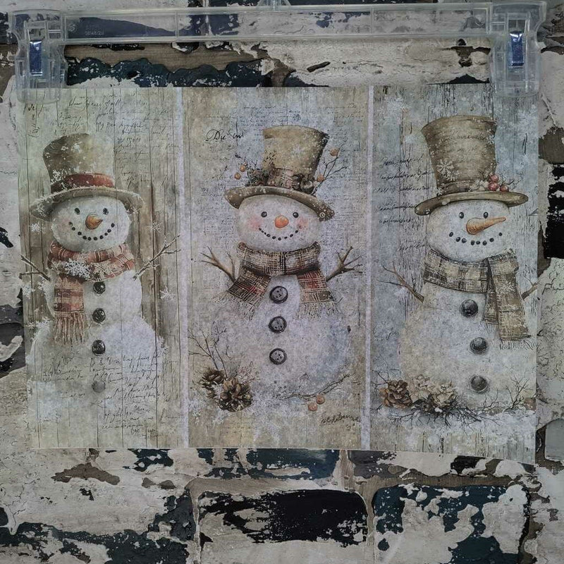 Shabby Chic Snowmen