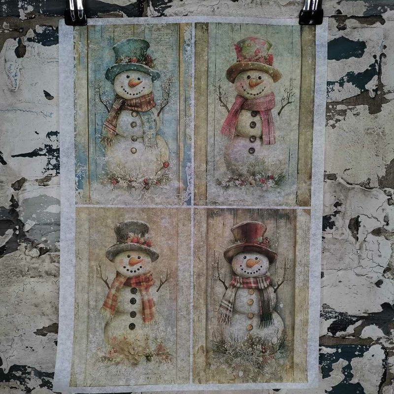Happy Rustic Snowman